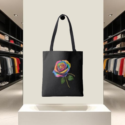 Rainbow Rose-Tote Tasche