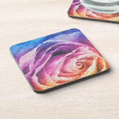 Rainbow-Rose Untersetzer (Linke Seite)