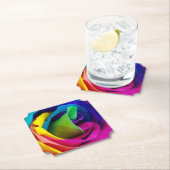 Rainbow-Rose Untersetzer (Vor Ort)
