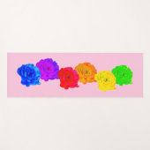 Rainbow-Rose Yogamatte (Vorderseite (Horizontal))