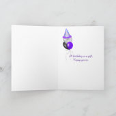 Rainbow-Rose zum Geburtstag Karte (Innenseite)