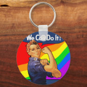 Rainbow Rosie Schlüsselanhänger (Vorderseite)