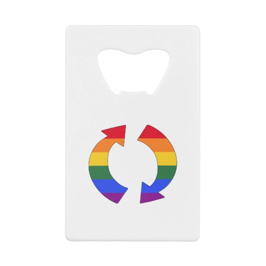 Rainbow Rotation Arms Geldbeutel Flaschenöffner (Vorderseite)