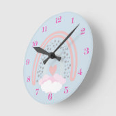 Rainbow Round Clock Runde Wanduhr (Winkel)