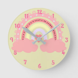 Rainbow Round Clock Runde Wanduhr
