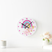 Rainbow Round Clock Runde Wanduhr (Zuhause)