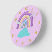 Rainbow Round Clock Runde Wanduhr (Winkel)