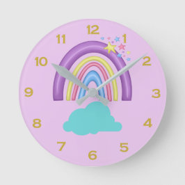 Rainbow Round Clock Runde Wanduhr
