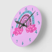 Rainbow Round Clock Runde Wanduhr (Winkel)