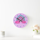 Rainbow Round Clock Runde Wanduhr (Zuhause)