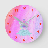 Rainbow Round Clock Runde Wanduhr (Vorderseite)