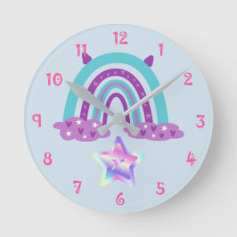 Rainbow Round Clock Runde Wanduhr