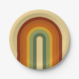 Rainbow Round Pappteller
