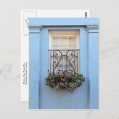 Rainbow Row Blume Box, Charleston, S.C. Postkarte (Vorne/Hinten)