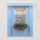 Rainbow Row Blume Box, Charleston, S.C. Postkarte (Vorderseite)