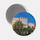 Rainbow Row Charleston, SC Magnet (Vorderseite/Rückseite)