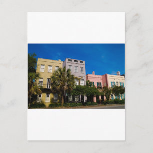 Rainbow Row Charleston, SC Postkarte