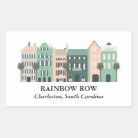 Rainbow Row Charleston South Carolina Sticker