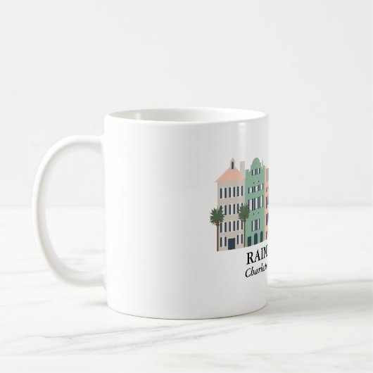 Rainbow Row Charleston South Carolina Tasse (Links)