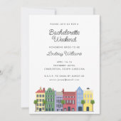 Rainbow Row Girls Weekend Einladung (Vorderseite)