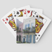 Rainbow Row Houses, Charleston SC Spielkarten (Rückseite)