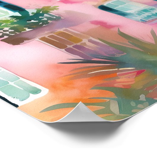 Rainbow Row Poster (Ecke)