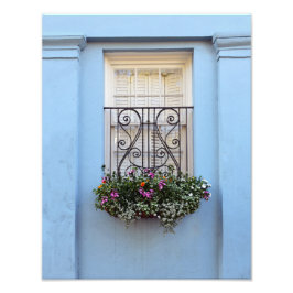 Rainbow Row Window Blume Box, Charleston, S.C. Fotodruck