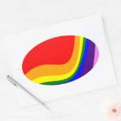 Rainbow Roy G Biv Ovaler Aufkleber (Umschlag)