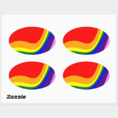 Rainbow Roy G Biv Ovaler Aufkleber (Blatt)