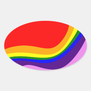 Rainbow Roy G Biv Ovaler Aufkleber