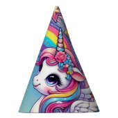 Rainbow Royalty Unicorns Partyhütchen (Rechts)