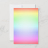 Rainbow RSVP Karte (Vorderseite)
