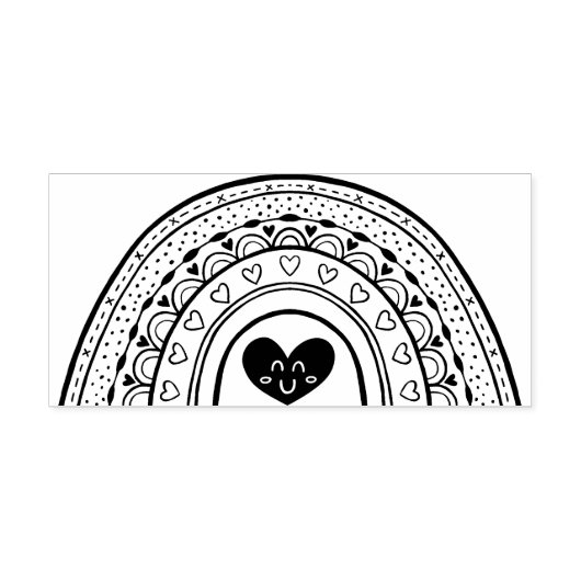 Rainbow Rubber-Briefmarke Gummistempel (Prägung)