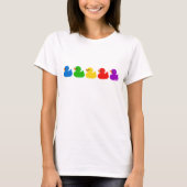 Rainbow Rubber Ducks T-Shirt (Vorderseite)