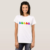 Rainbow Rubber Ducks T-Shirt (Vorne ganz)