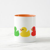 Rainbow Rubber Ducks Tasse (Zentrum)