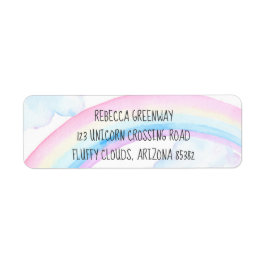 Rainbow-Rücksendeadressen-Aufkleber