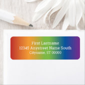 Rainbow-Rücksendeadressen-Aufkleber (Insitu)