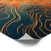 Rainbow Rumbling Earth Value Paper Poster (Ecke)