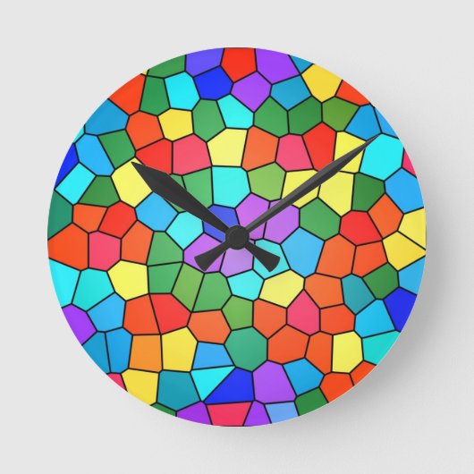 Rainbow Runde Wanduhr (Vorderseite)