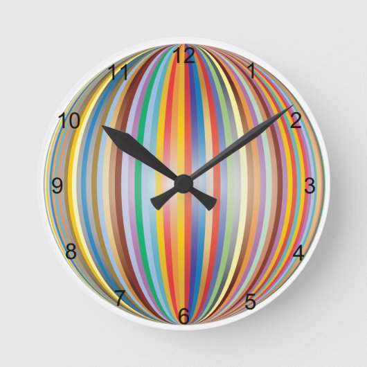 Rainbow Runde Wanduhr (Vorderseite)