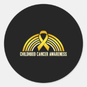 Rainbow Runder Aufkleber (Vorderseite)