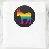 Rainbow Runder Aufkleber (Tasche)