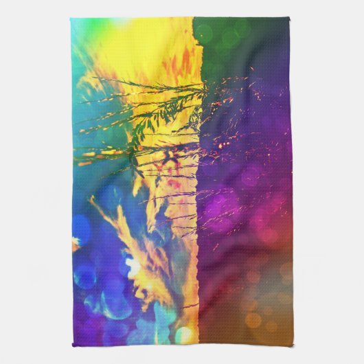 Rainbow Rural Landschaftstuch Handtuch (Vertikal)