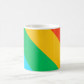 Rainbow Rush | Diagonale Streifen Klassische Tasse (Mittel)