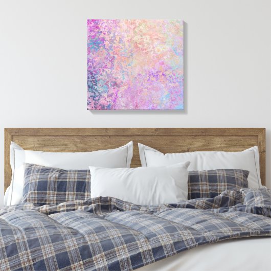 Rainbow Rust Canvas Print Leinwanddruck (Insitu (Schlafzimmer))