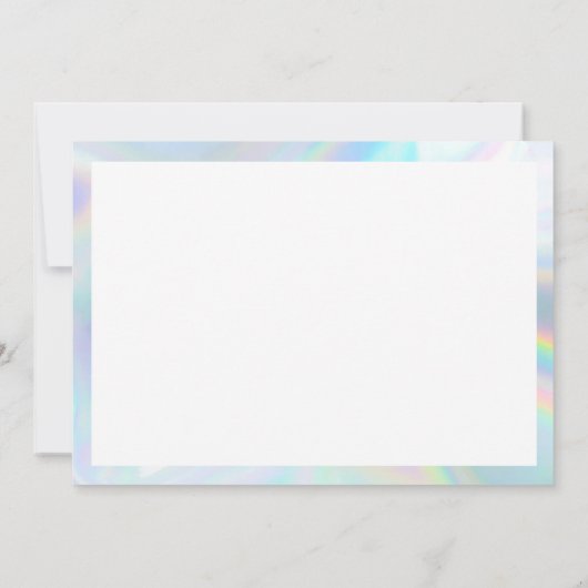 Rainbow Rustic Merci Custom Danke Cards Einladung (Rückseite)