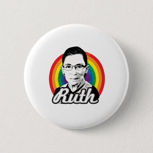 Rainbow Ruth - LGBT-Politik - Button (Vorderseite)