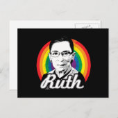 Rainbow Ruth - LGBT-Politik - Postkarte (Vorne/Hinten)