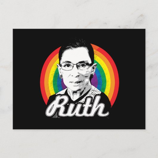 Rainbow Ruth - LGBT-Politik - Postkarte (Vorderseite)
